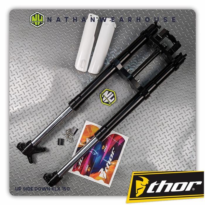 Shock Depan Up Side Down UpSide Down USD Klx 150 Dtracker BF Full CNC Thor - Black