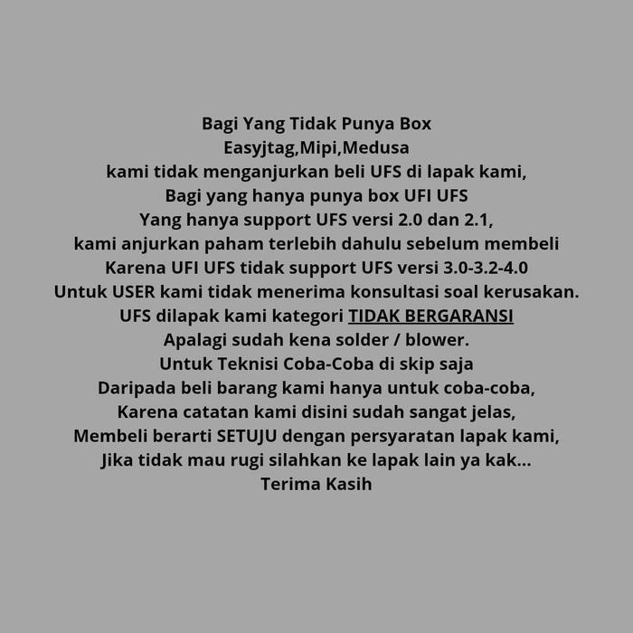 IC UFS 128GB KLUDG4UHDB B201 ORIGINAL BARU 128 GB UFS 3.0