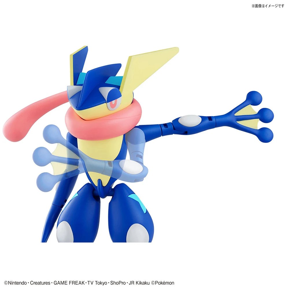 Bandai Pokemon Figures Plamo Greninja Model Toys Anime Game Gifts Collectible Ornaments Figure Model