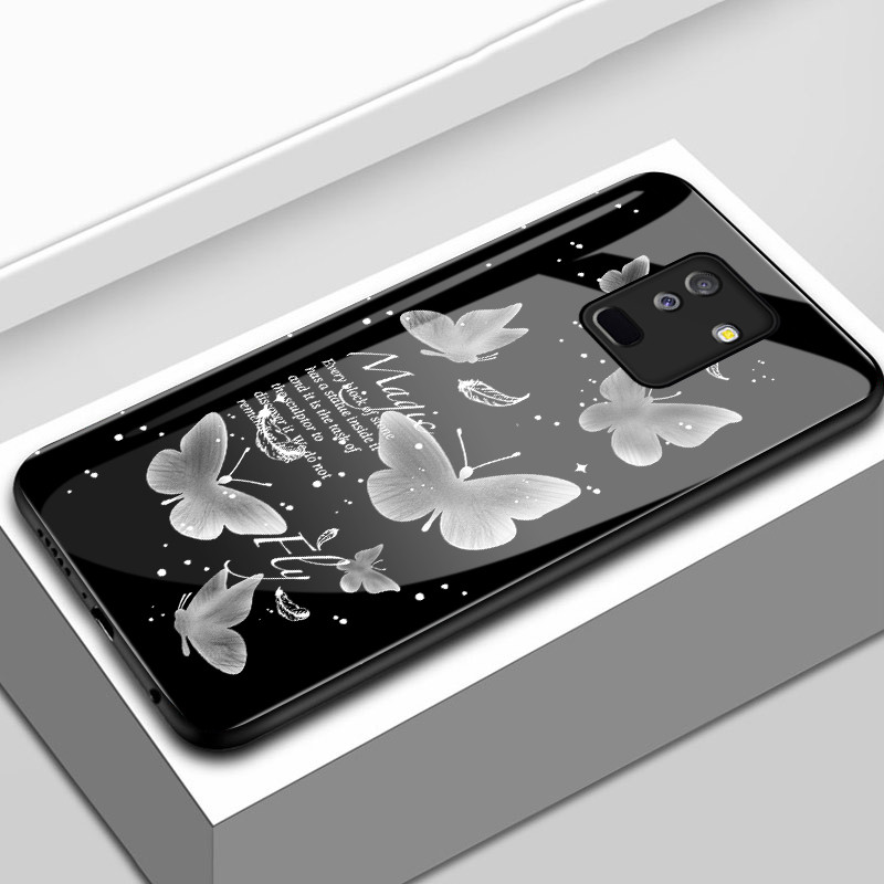 Casing Hp Untuk Samsung A6+ 2018 J8 2018 J6 Plus 2018 J6 Prime Case Casing pola kupu-kupu kecil berw