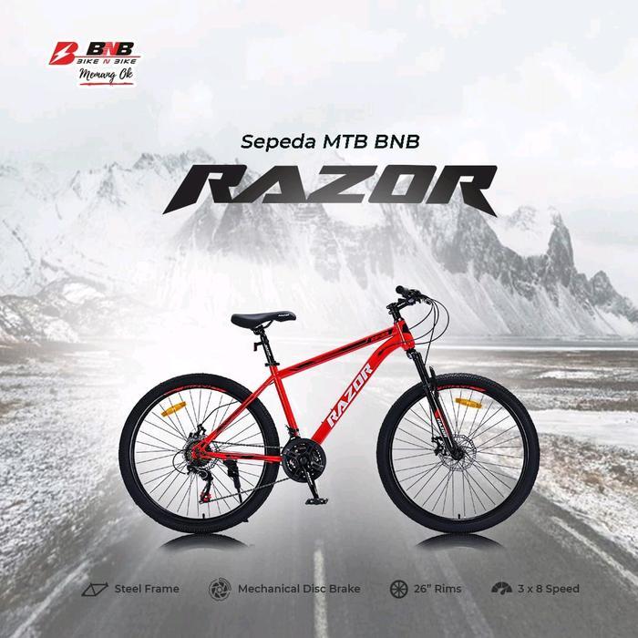 READY Sepeda Gunung BNB MTB 26 inch Razor