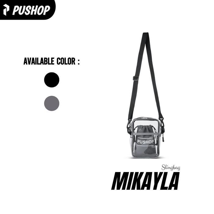 PROMO PUSHOP Tas Selempang Pria Wanita MIKAYLA - Mini Slingbag Transparan Cowok Cewek Casual Mini