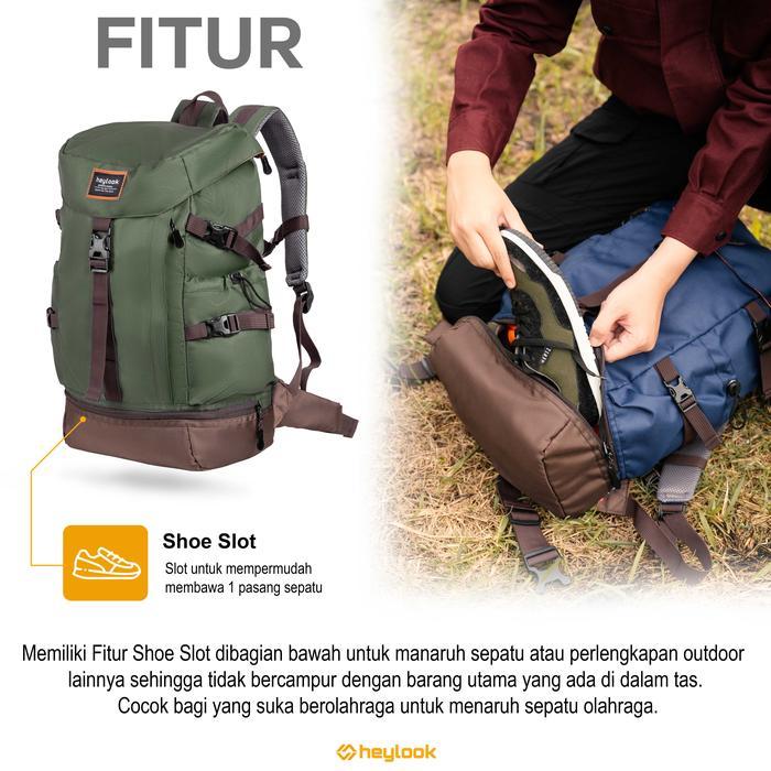 Eiger - Tas Ransel Gunung Hameru Backpack Carrier Hiking Camping Outdoor 40L Cordura 600 Unisex
