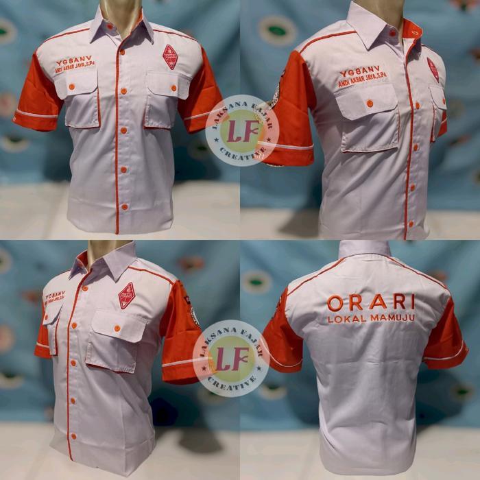 PROMO baju pdh ORARI nasional lengkap tulisan belakang Seragam Pendek