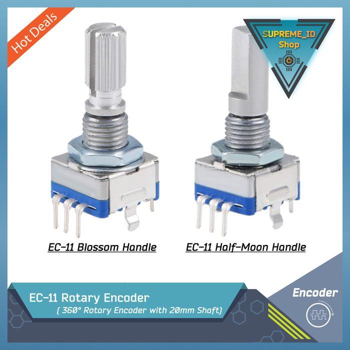 SALE EC11 EC-11 Rotary Encoder / Digital Potentiometer 5-pin Sensor with Push Button 5V