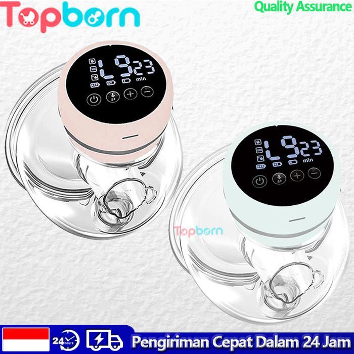 Topborn Electric Breast Pump Handsfree Portable Pijat Getaran Multi Mode