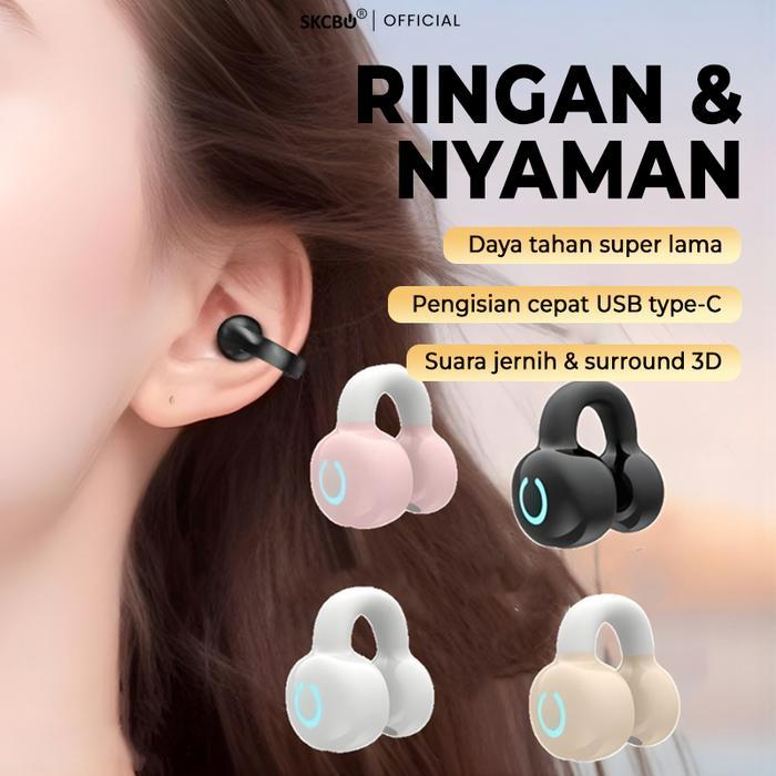Sony Soundcore - Skcbo Tws Bone Conduction Bluetooth 5.3 Earphone Headset Jepit Telinga Wireless