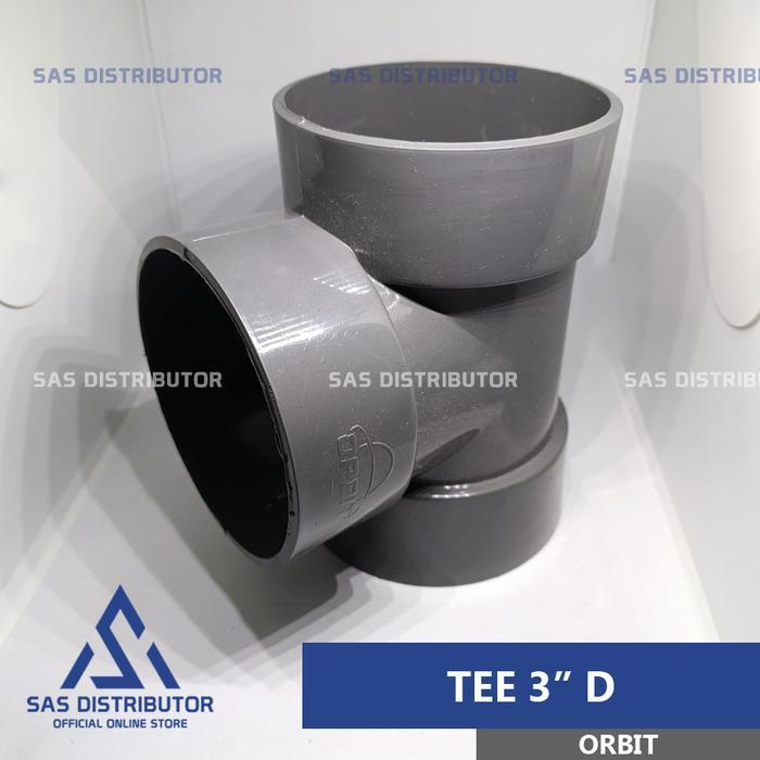 SALE Tee 3" inch D Orbit Tee 3" PVC Leter T 3" inch Tee Paralon 3" D / T 3 in / Tee Pipa 3" PVC