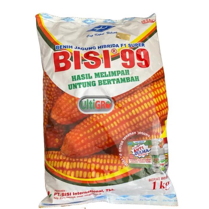 Benih jagung Bisi 99 ULTIGRO kemasan 1kg tahan penyakit bulai dan busuk batang cocok untuk panen