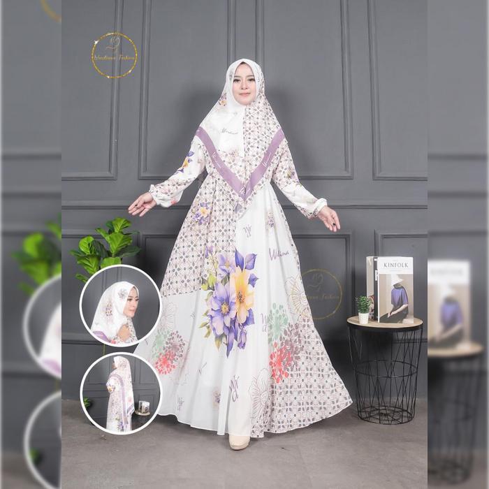 TALITA SERIES - SET GAMIS FULL PRINT - GAMIS PESTA & DAILY - NISAYU