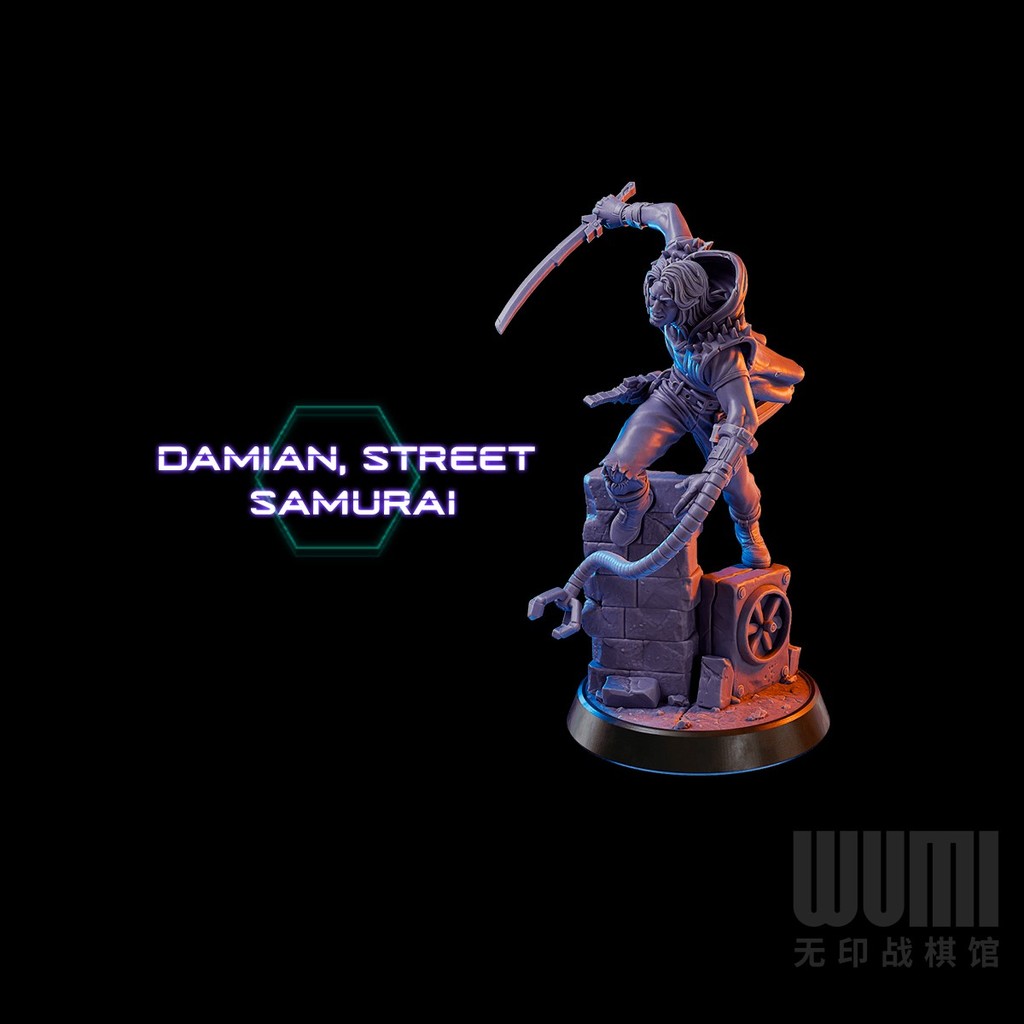 3D printed el Cyber Technology Law Enforcer Orangutan Black Widow Hacker Samurai DND board game