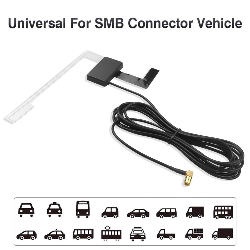 Car Radio Window Antenna Active DAB Digital Audio Broadcasting For Pioneer Kenwood JVC Sony Car