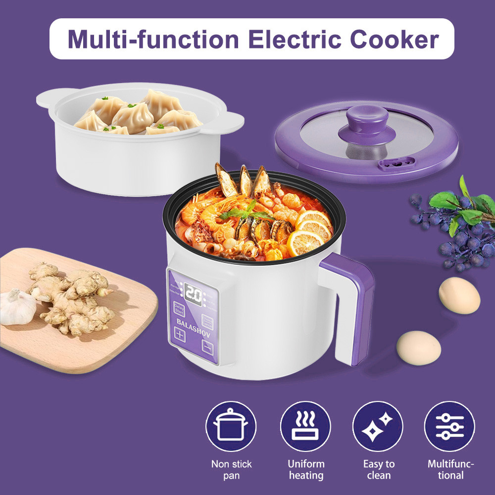 Mini Electric Rice Cooker Double Layer Multi Cooker Non-Stick Smart MultiCooker Electric Cooker