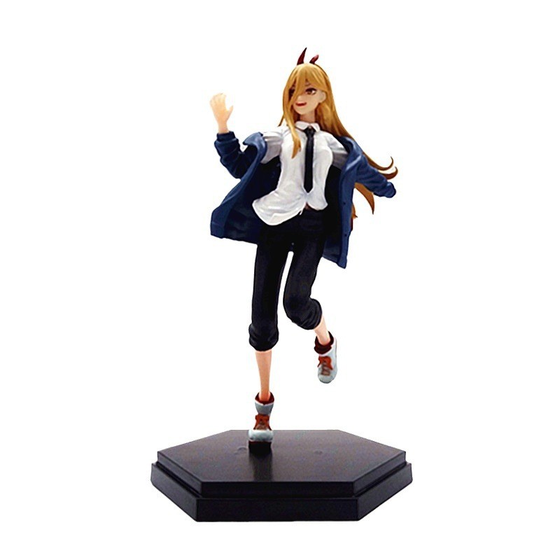 hainsaw Man Anime Denji Figure Power Pohita Figure Sene Ornament Makima el Doll Makima Boxed Toys PV