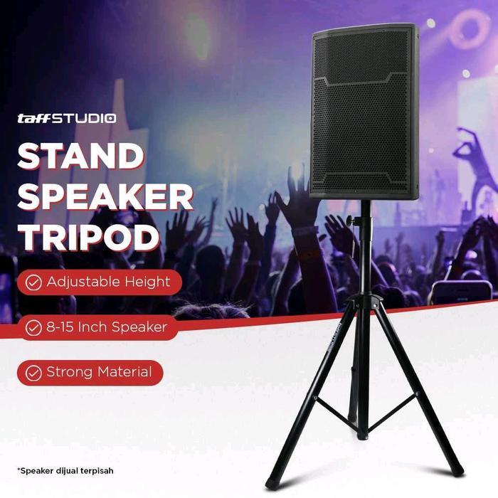 Kualitas Terbaik Kaki Floor Tripod Stand Speaker Audio System 8-15 Inch 1.8M