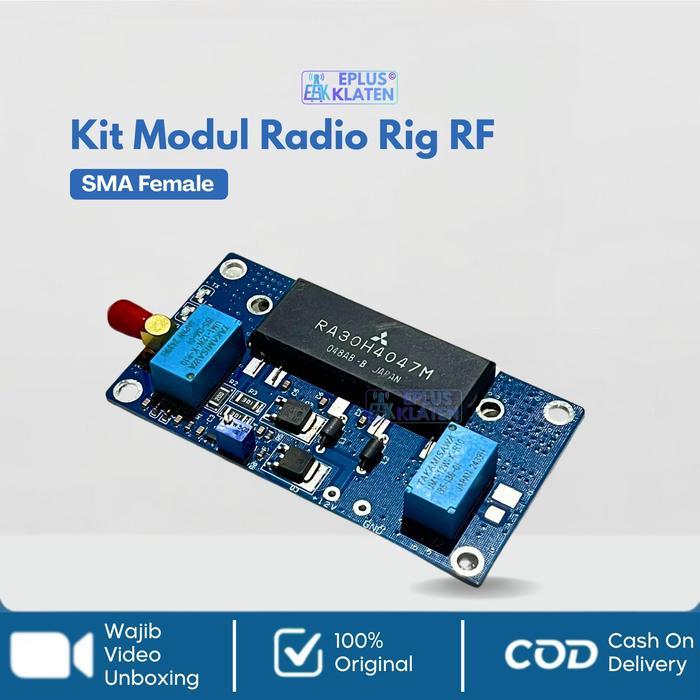 Kit Modul Boster Radio HT RF Amplifier Circuit PCB Walkie Talkie DIY SMA Female