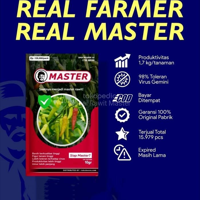 TERVIRAL Benih cabai Rawit MASTER 10 Gr bibit cabai unggul