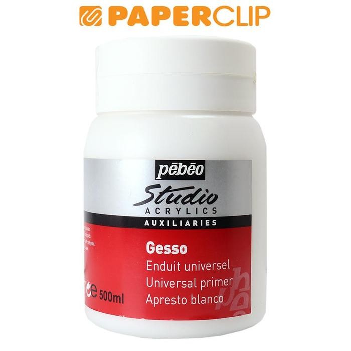 

White Pebeo Acrylic 500Ml Gesso 524100