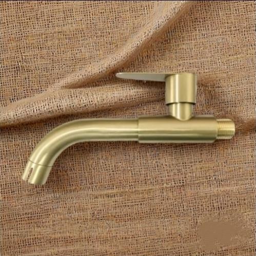 Kran Wastafel Tembok Gold CAVINI / Keran Wastafel Dinding Gold