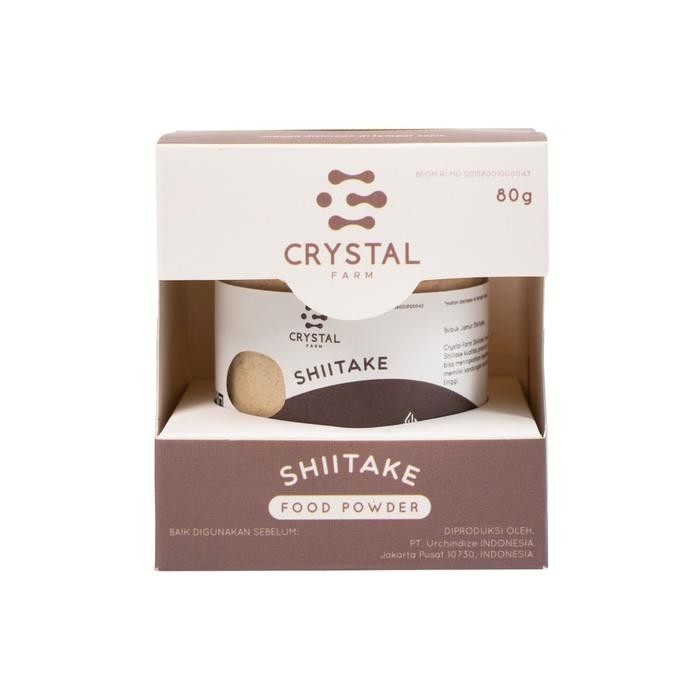 dvb6 Crystal Farm - Shiitake Food Powder 80Gr / Mushroom Powder / Bubuk Kaldu Jamur
