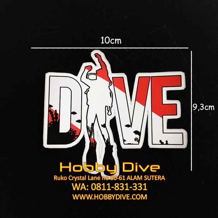 STOK TERBATAS  STICKER SCUBA DIVING DIVE ACCESSORIES STICKER DIVING HD-063 TERJANGKAU
