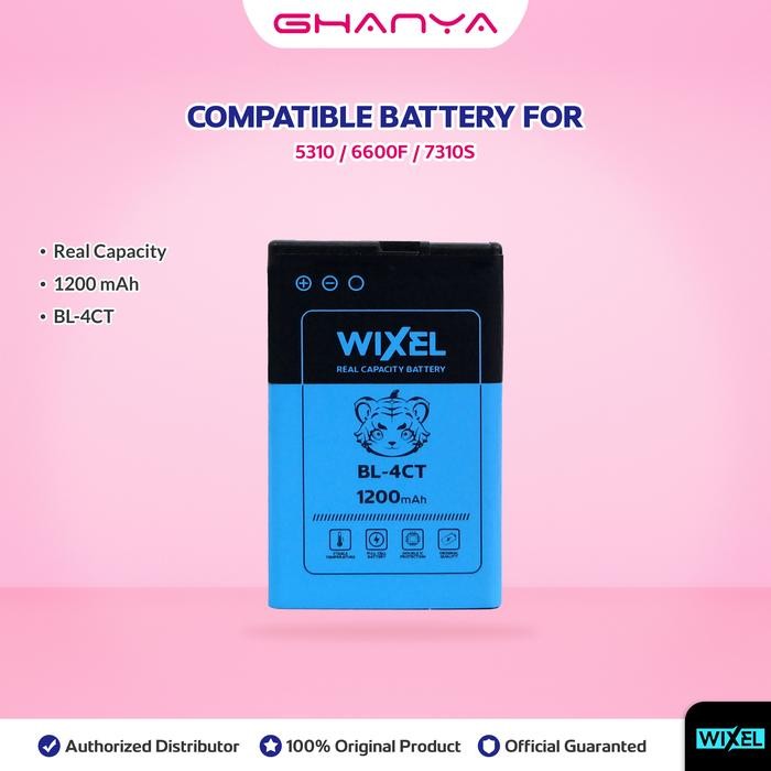 WIXEL Baterai BL-4CT Compatible For 5310 XpressMusic 5630 2720 Fold 6600 Fold 6700 Slide 7210 7310
