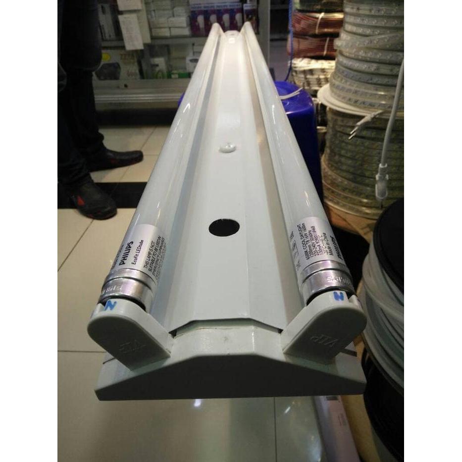 New kap lampu V LED 2x16watt 120cm/ kap lampu neon / kap lampu TL