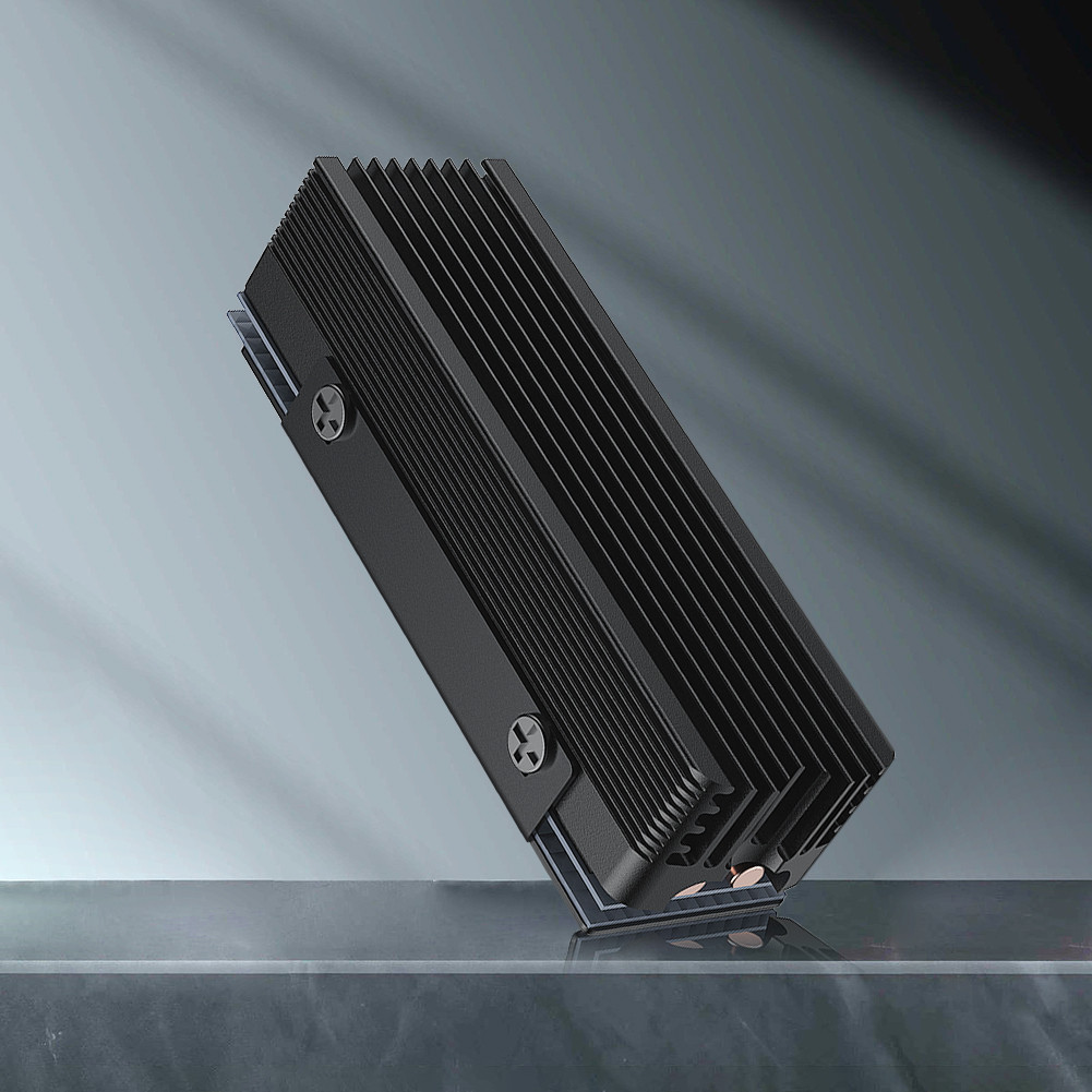 M.2 SSD Heatsink with Thermal Silicone Pad 2 Copper Heat Pipes Cooler SSD Cooler Gasket for M.2 NVMe