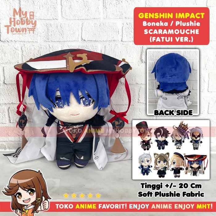 STOK TERBATAS  BONEKA ANIME KARAKTER GENSHIN IMPACT SCARAMOUCHE FATUI VER PLUSHIE DOLL