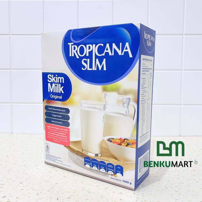 Tropicana Slim Susu Skim Original 1000 gram - Bantu Turunkan Kolesterol