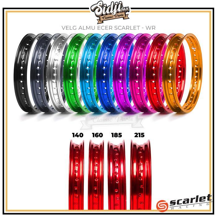 Velg Lingkar Ecer Alumunium Scarlet Racing R14 R16 R17 R18 140 160 185 215 Motor Cb 150 R Mio Vario