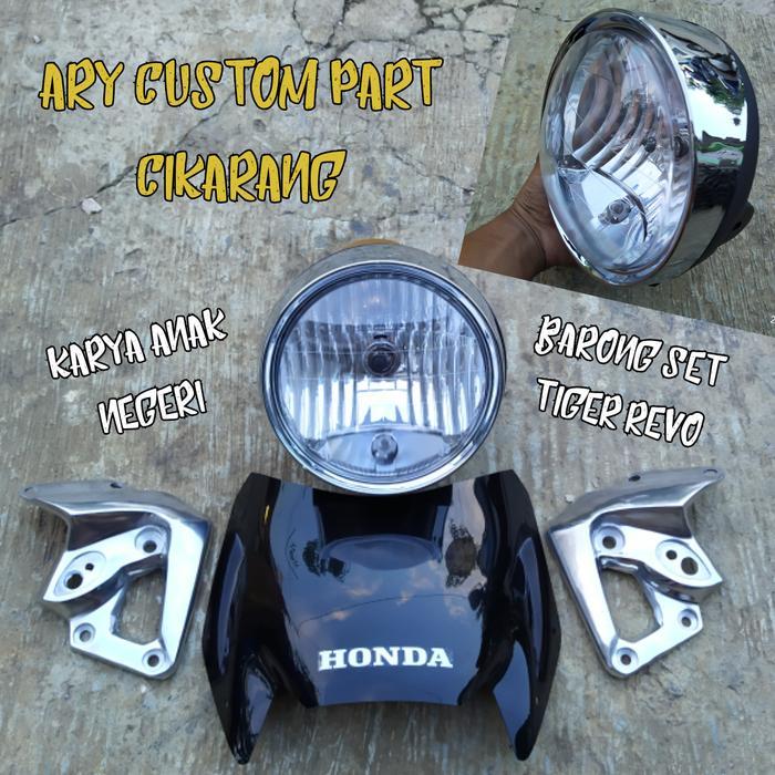 kupingan lampu barong set visor tiger revo