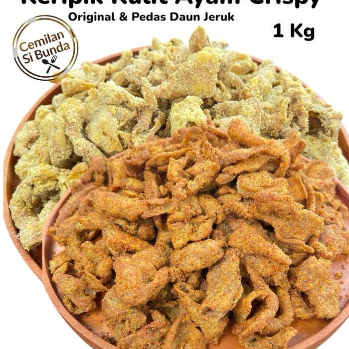 Keripik Kulit Ayam Crispy Kiloan Food Cemilan