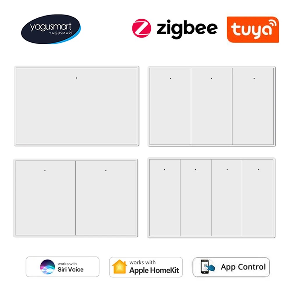 Yagusmart Tuya Zigbee Smart Switch Zemismart Push Button Switch