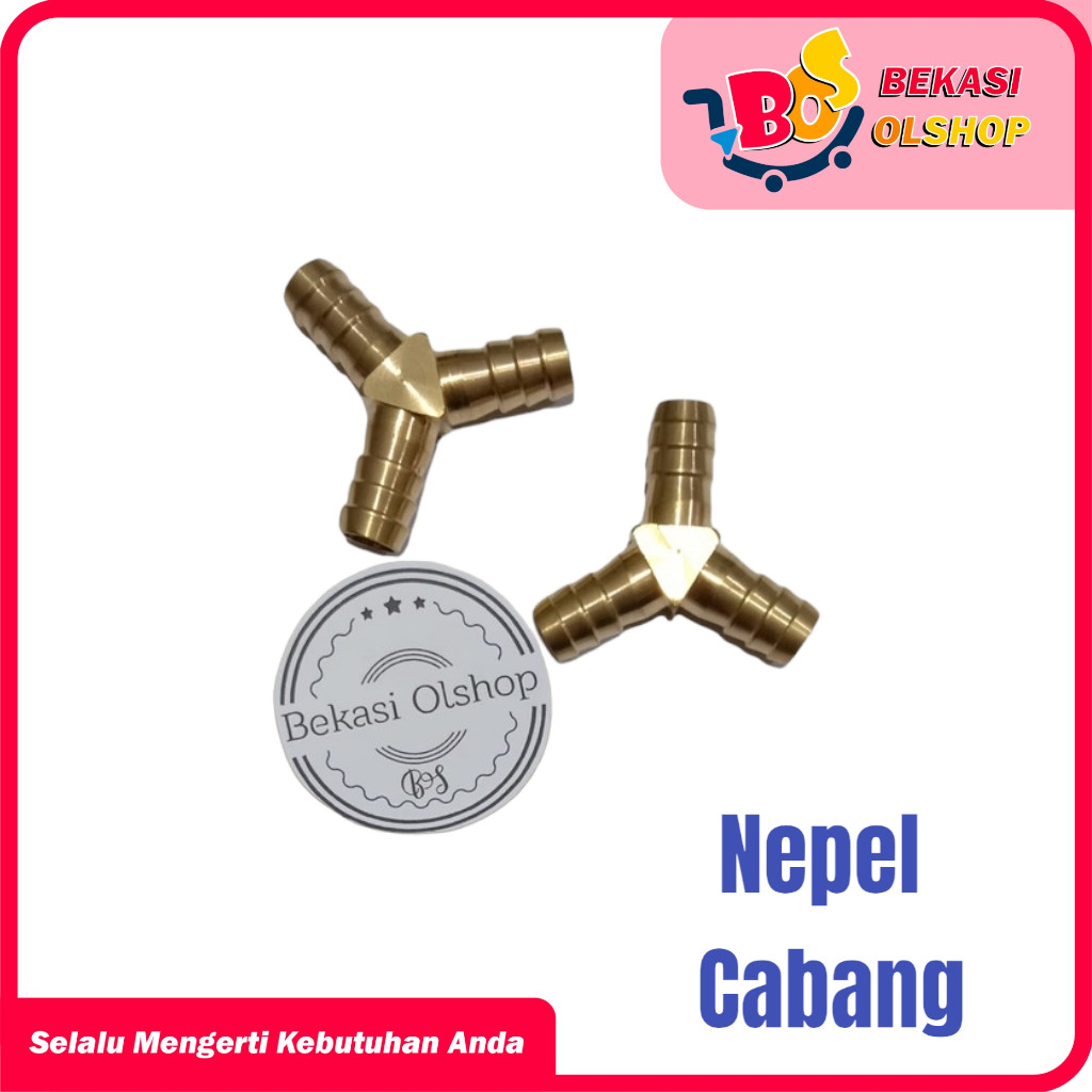 NEPEL CABANG 3 Y KUNINGAN SAMBUNGAN SELANG GAS/AIR/KOMPRESOR