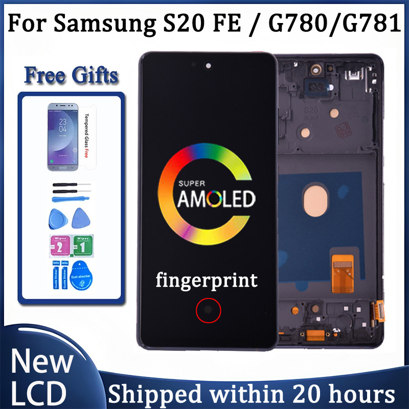 6.5'' Amoled For S20 Fe S20 Fan Edition Lcd Display Touch Digitizer Assembly For S20 Fe 5G Sm-G780F