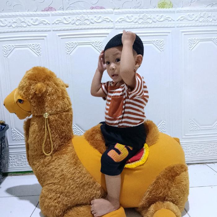 ecdc- Boneka Unta Jumbo Besar Bisa Di Dudukin Oleholeh Haji Dan Umroh Manasik Toys Hadiah