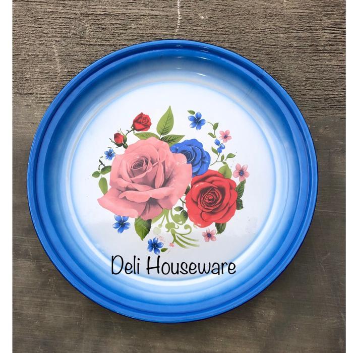 Talam Seng Talam Kaleng Bunga 52cm Talam Besar