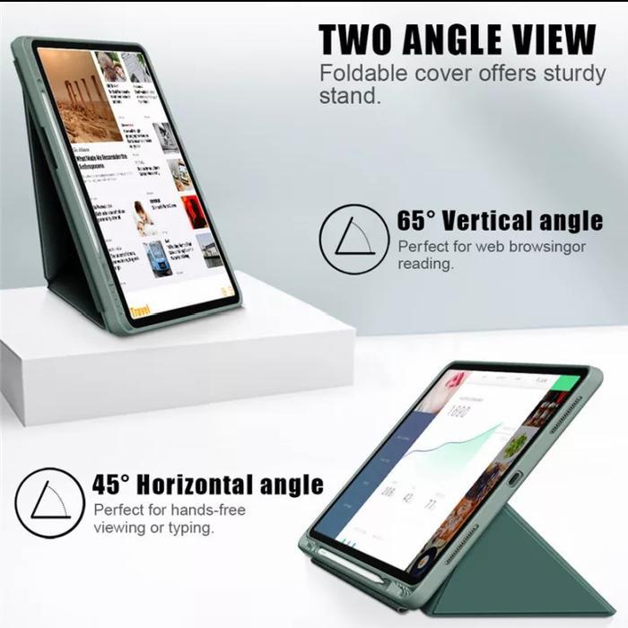 t6fx- Ipad Pro 11 2020 2021 M1 Air 4 Flip Case Autolock Slot Pen Origami