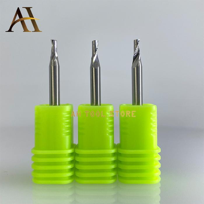 END MILL CARBIDE SINGLE FLUTE 2MM SPIRAL 4MM CNC ROUTER ACP ALUMINIUM PROMO TERMURAH