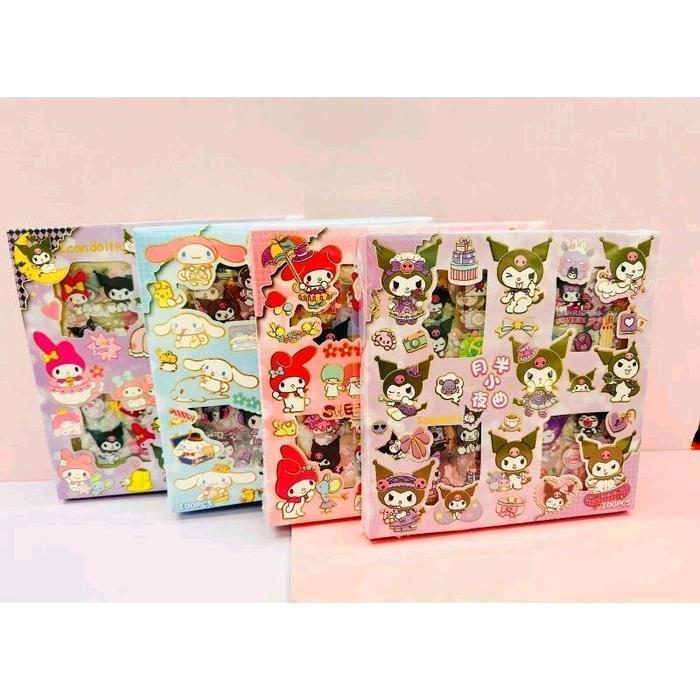 STICKER SANRIO 1 BOX ISI 100 / STICKER MOMO BOX ISI 100 / STIKER KUROMI / STIKER SANRIO