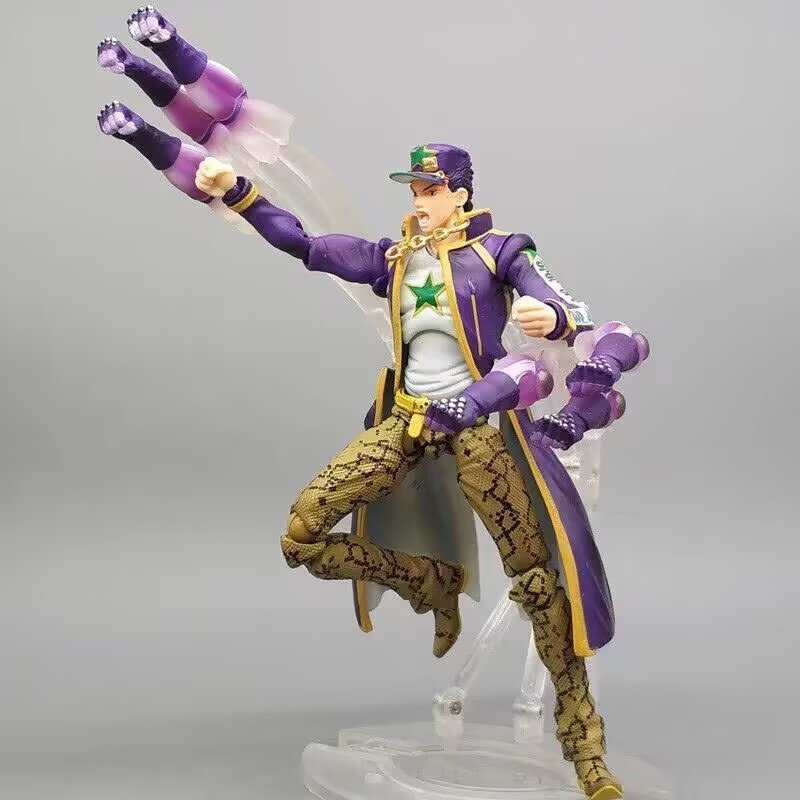 Spot Super Action Statue Jojo Bizarre Adventure Stone Ocean Jotaro Kujo Purple Articulated Action