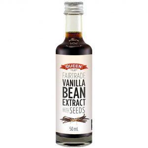 Queen Fairtrade Vanilla Bean Extract with Seeds Vanilla Ekstrak Kue Dessert