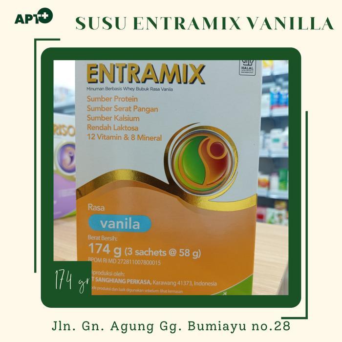 SUSU ENTRAMIX VANILLA 174 GR / SUSU MALNUTRISI / SUSU LANSIA