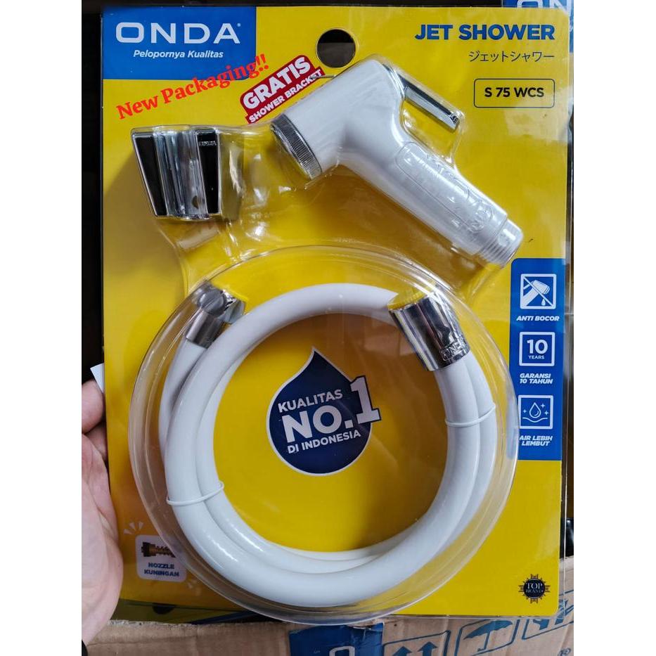 JET SHOWER ONDA S 75 WCS PUTIH // SHOWER TOILET DUDUK BIDET