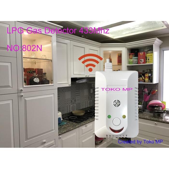 BERKUALITAS GAS ALARM ALARM DETEKSI KEBOCORAN GAS LPG/LPG GAS DETECTOR 802N-12V