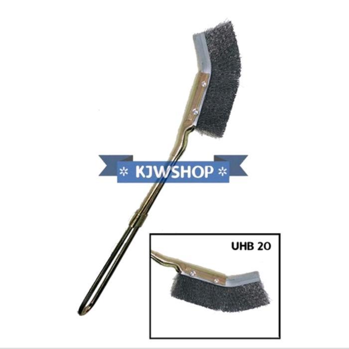 Sikat Besi Baja Kawat Gagang Besi Sikat Bengkok Steel Brush Serbaguna Iron Murah Sikat Kawat Baja