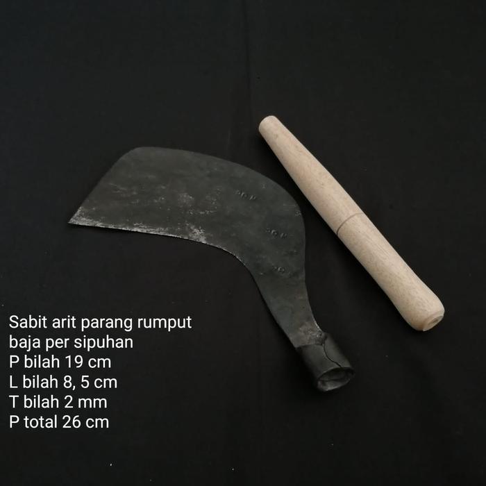 BERKUALITAS Sabit Arit Parang Rumput Baja Per Sipuhan