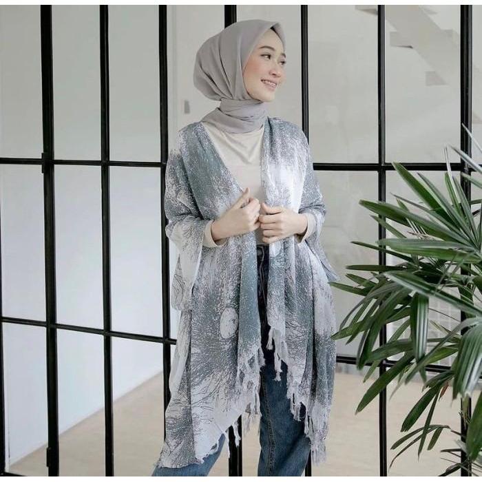OUTER CARDIGAN RAYON MOTIF AKAR BALI