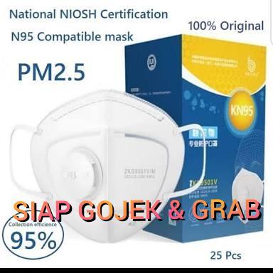 Terbaru Masker 9501V Zkg Kn95 Setara N95 3M 9501V+